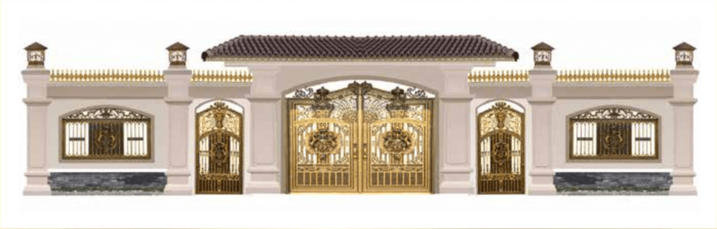 Cổng nhôm đúc C003