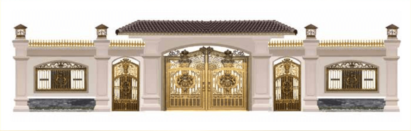 Cổng nhôm đúc C003