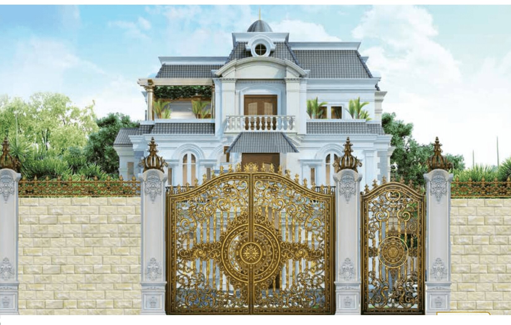 Cổng Nhôm đúc Mỹ nghệ Y - Việt