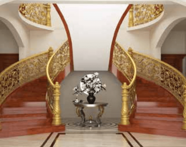 Cầu thang nhôm đúc CT018