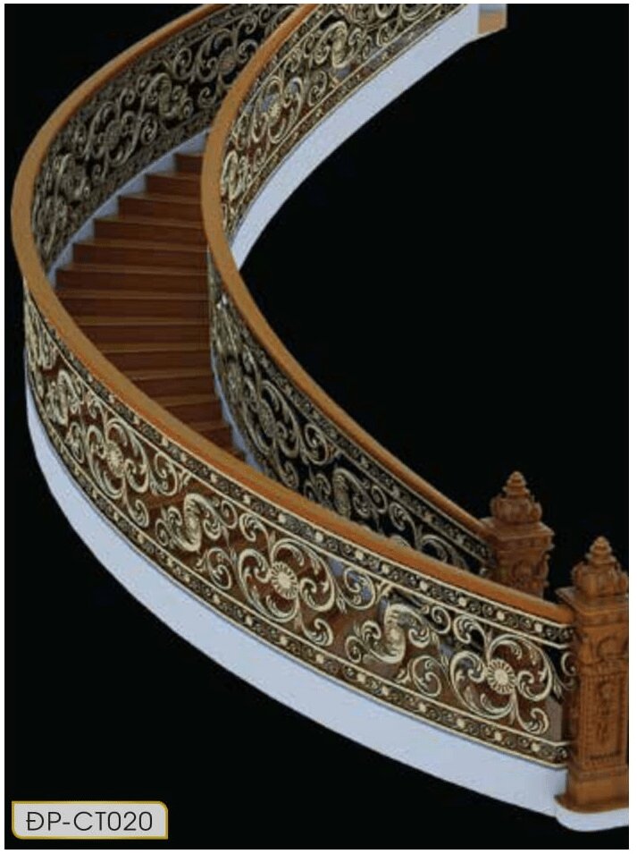 Cầu thang nhôm đúc CT020