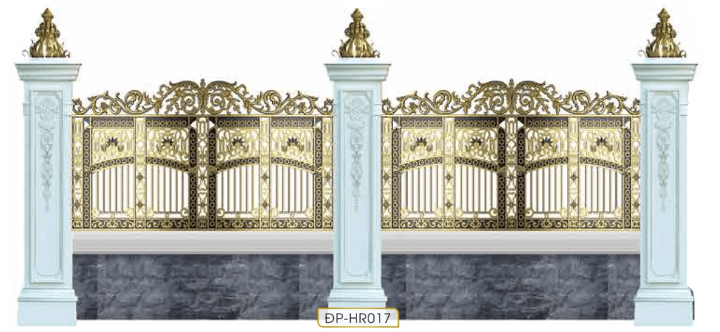 Hàng rào nhôm đúc HR017