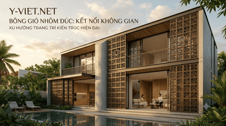 Bông gió nhôm đúc là gì? Ứng dụng trong trang trí kiến trúc hiện đại